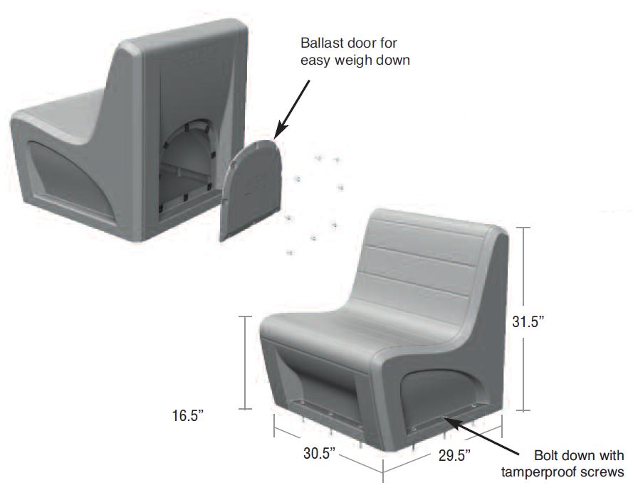 842R10 Modular Lounge Seat